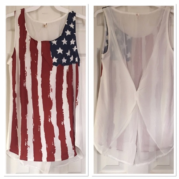 Patriotic Print Tops - Picture 2 of 2